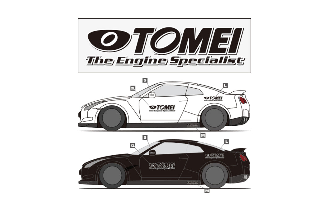 Tomei TOMEI STICKER Engine SPECIALIST Black XL 700mmx170mm