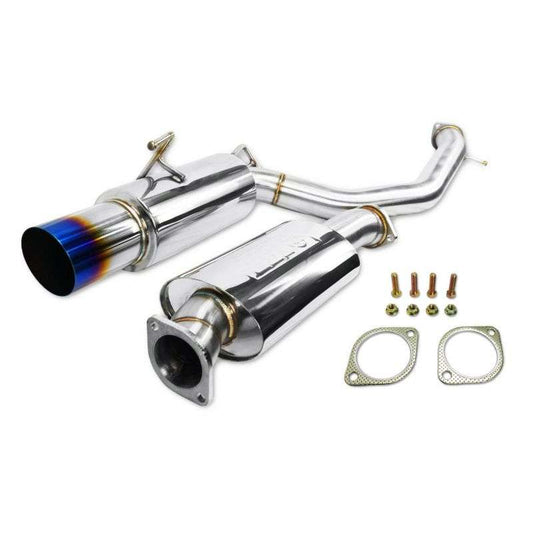 370z Z34 ISR Performance GT Single Exhaust With Burnt Tip