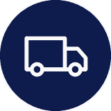 Van icon: UK and Europe delivery